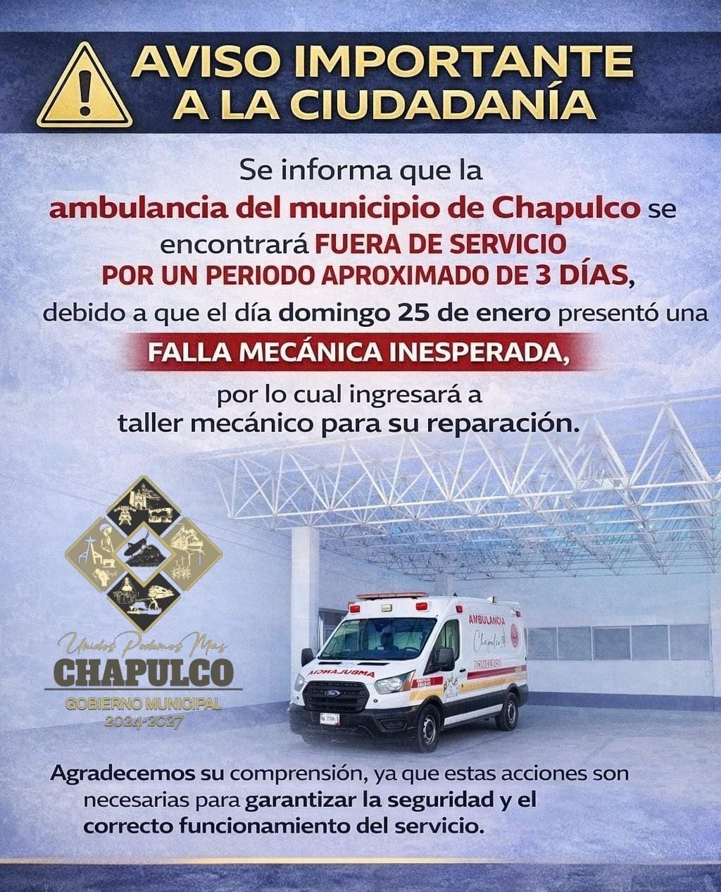 Aviso Importante