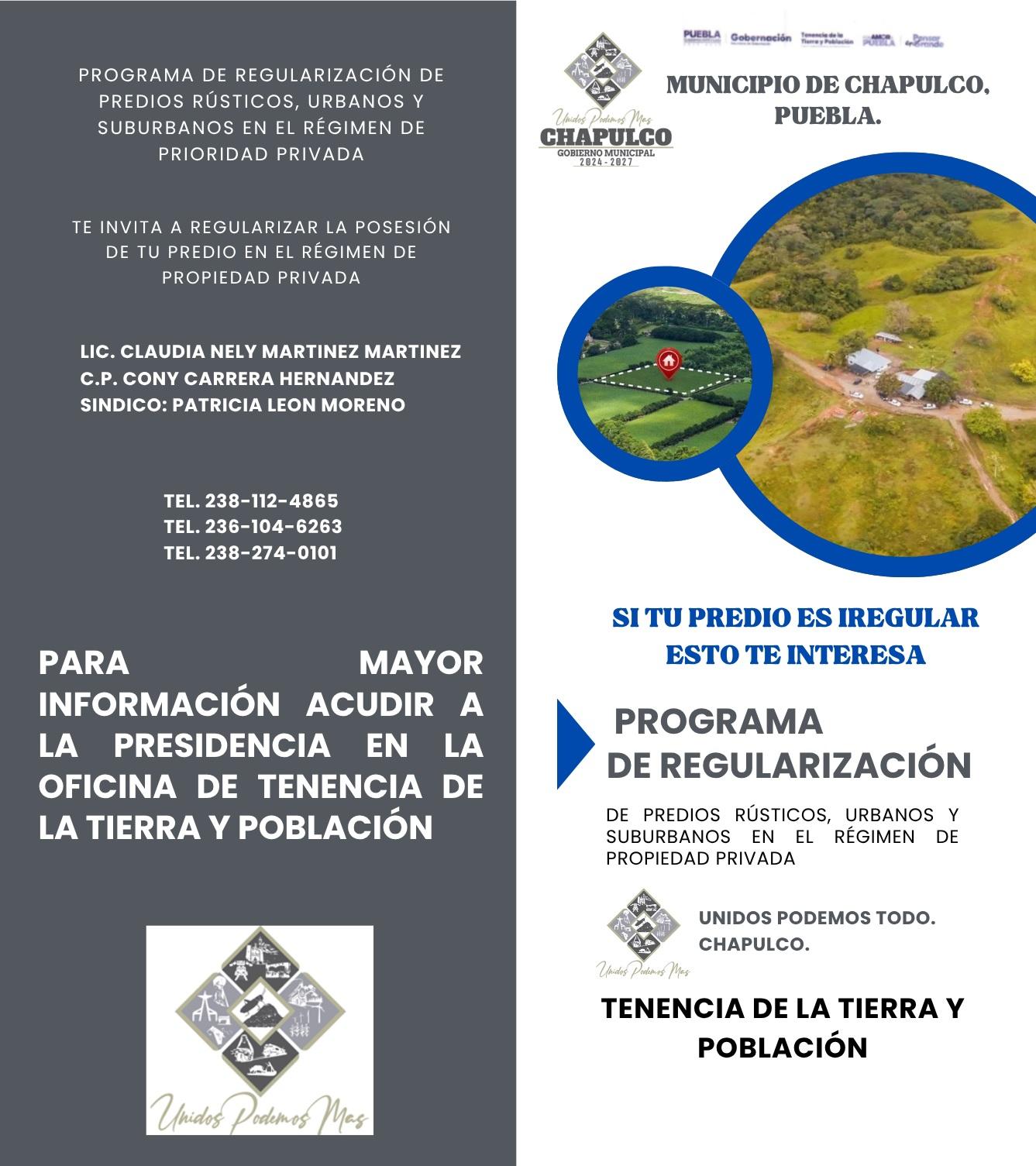 REGULARIZACIÓN DE PREDIOS