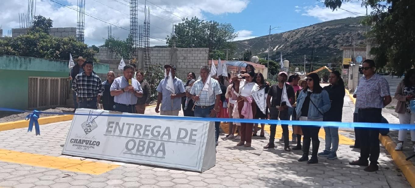ENTREGA DE OBRA "CONSTRUCCIÓN DE ADOQUINAMIENTO"